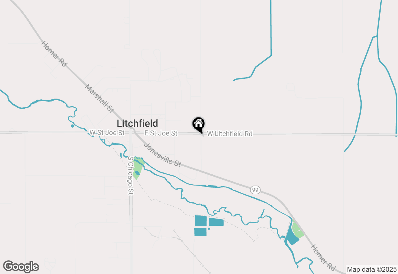 Map of 998 Adams Street, Litchfield, MI 49252