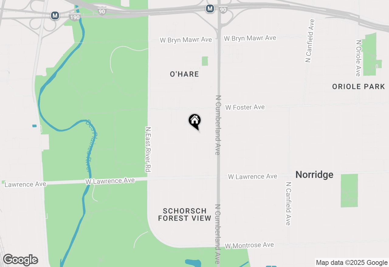 Map of 8542 W Winnemac Avenue, Chicago, IL 60656