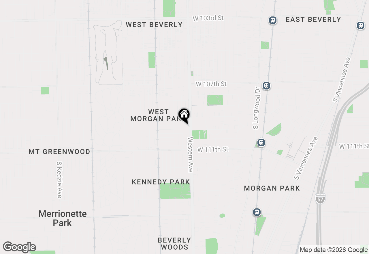 Map of 10937 S Artesian Avenue, Chicago, IL 60655