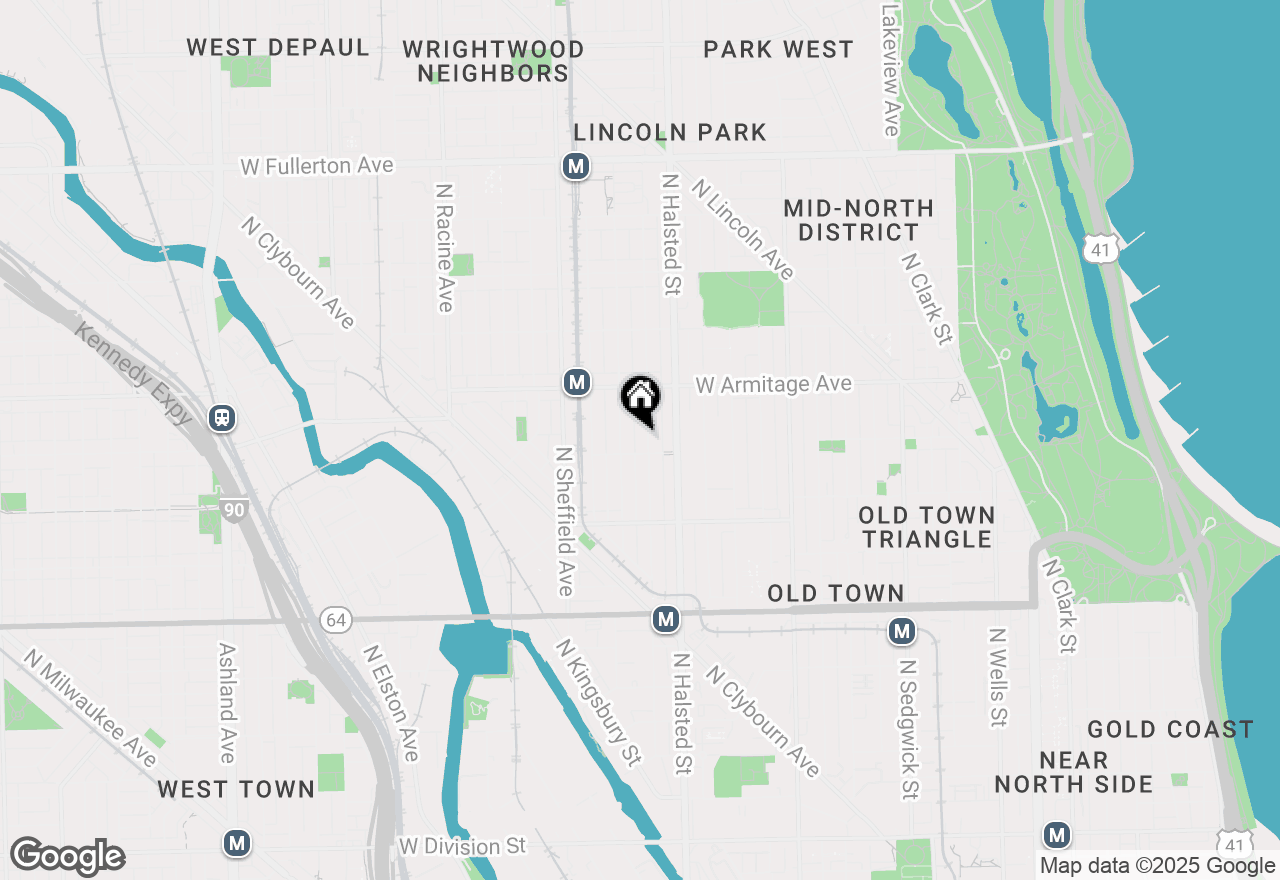 Map of 1912 N Dayton Street #2R, Chicago, IL 60614