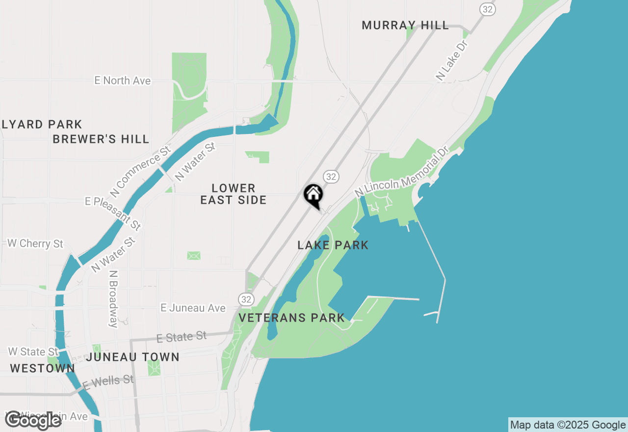 Map of 1660 N Prospect Ave #1010, Milwaukee, WI 53202