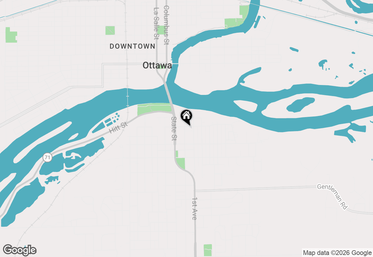 Map of 203 E Van Buren Street, Ottawa, IL 61350