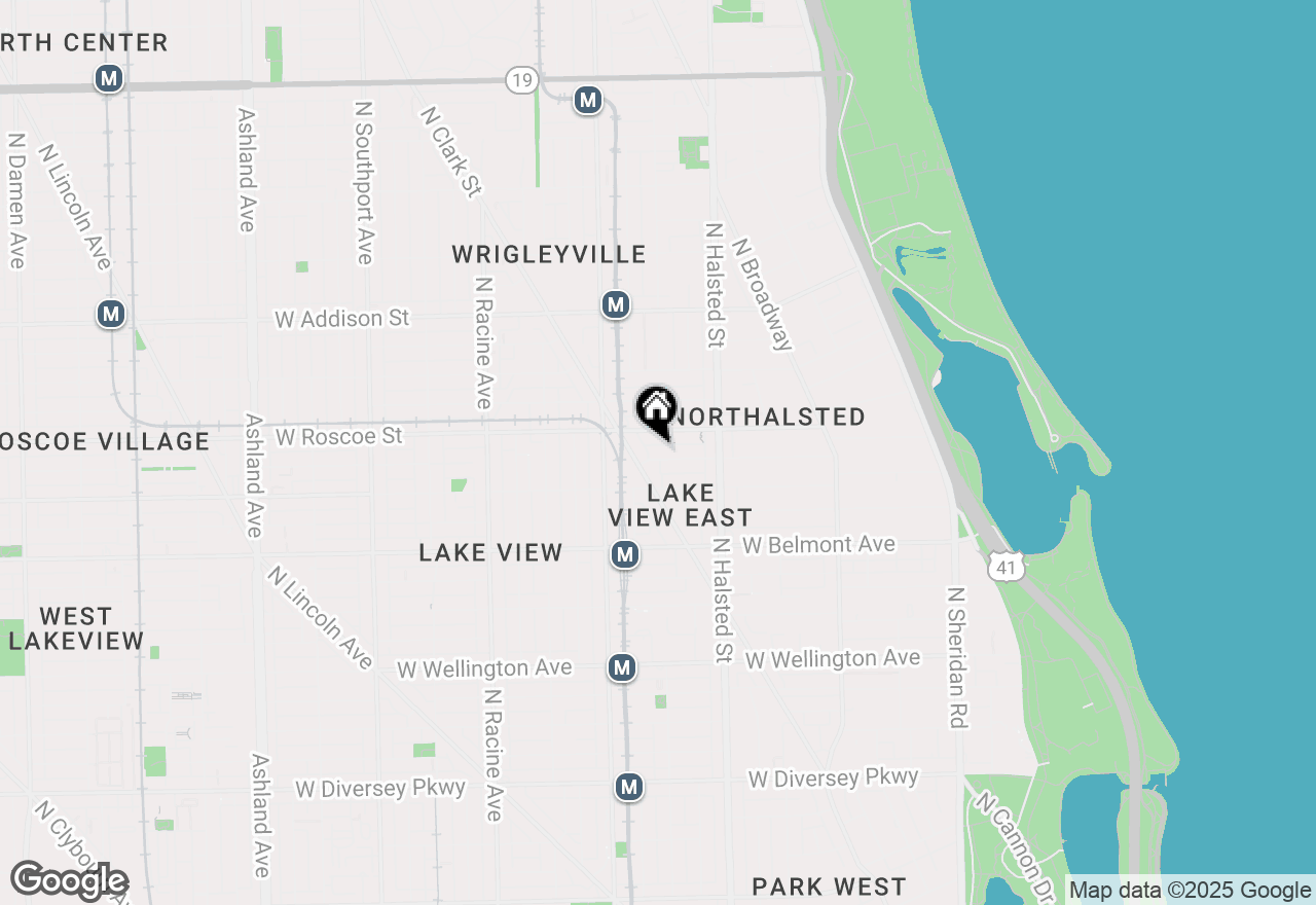 Map of 866 W Buckingham Place #1, Chicago, IL 60657