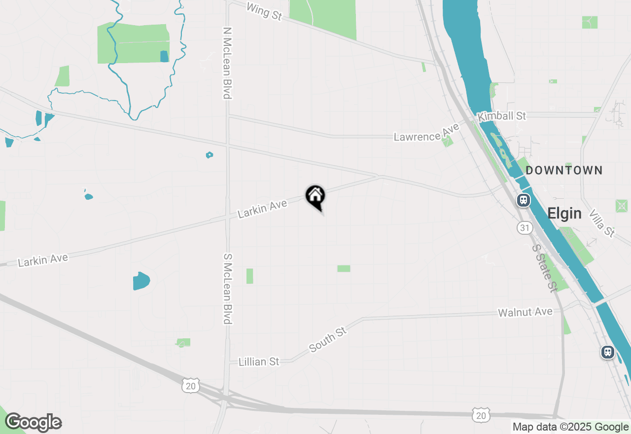 Map of 15 N Edison Avenue, Elgin, IL 60123