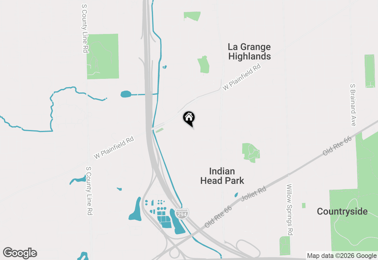 Map of 11407 Hiawatha Lane, Indian Head Park, IL 60525