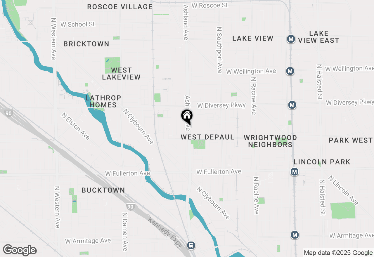 Map of 2640 N Ashland Avenue, Chicago, IL 60614