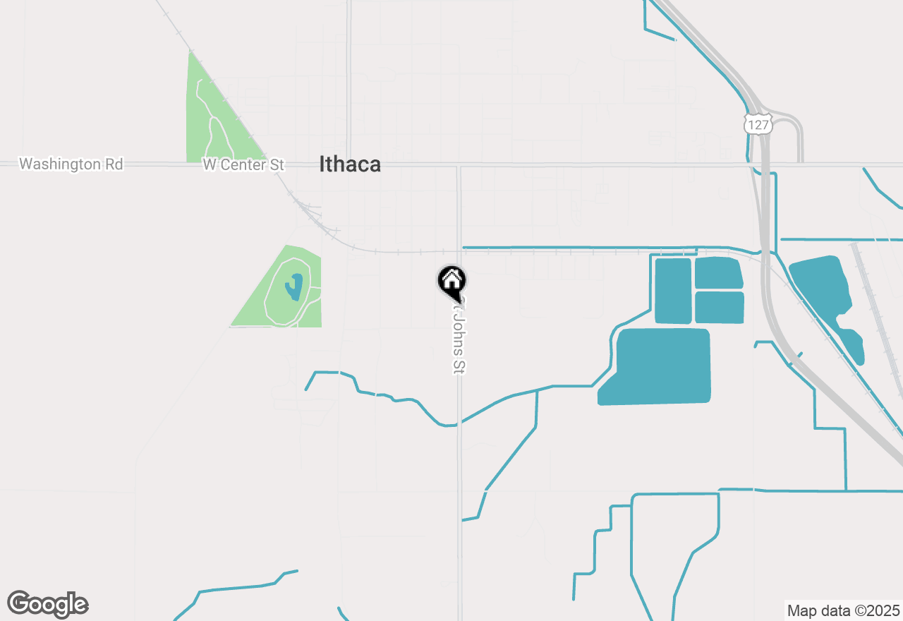 Map of 618 S St Johns Street, Ithaca, MI 48847