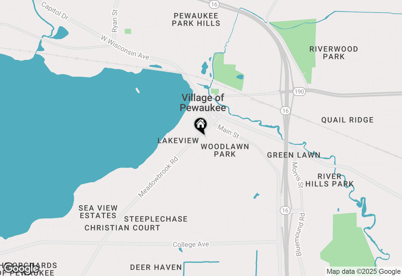 Map of 238 Prospect Ave, Pewaukee, WI 53072