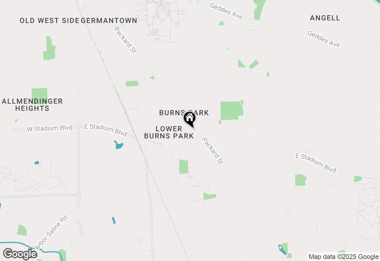 Map of 1215 Brooklyn Avenue, Ann Arbor, MI 48104