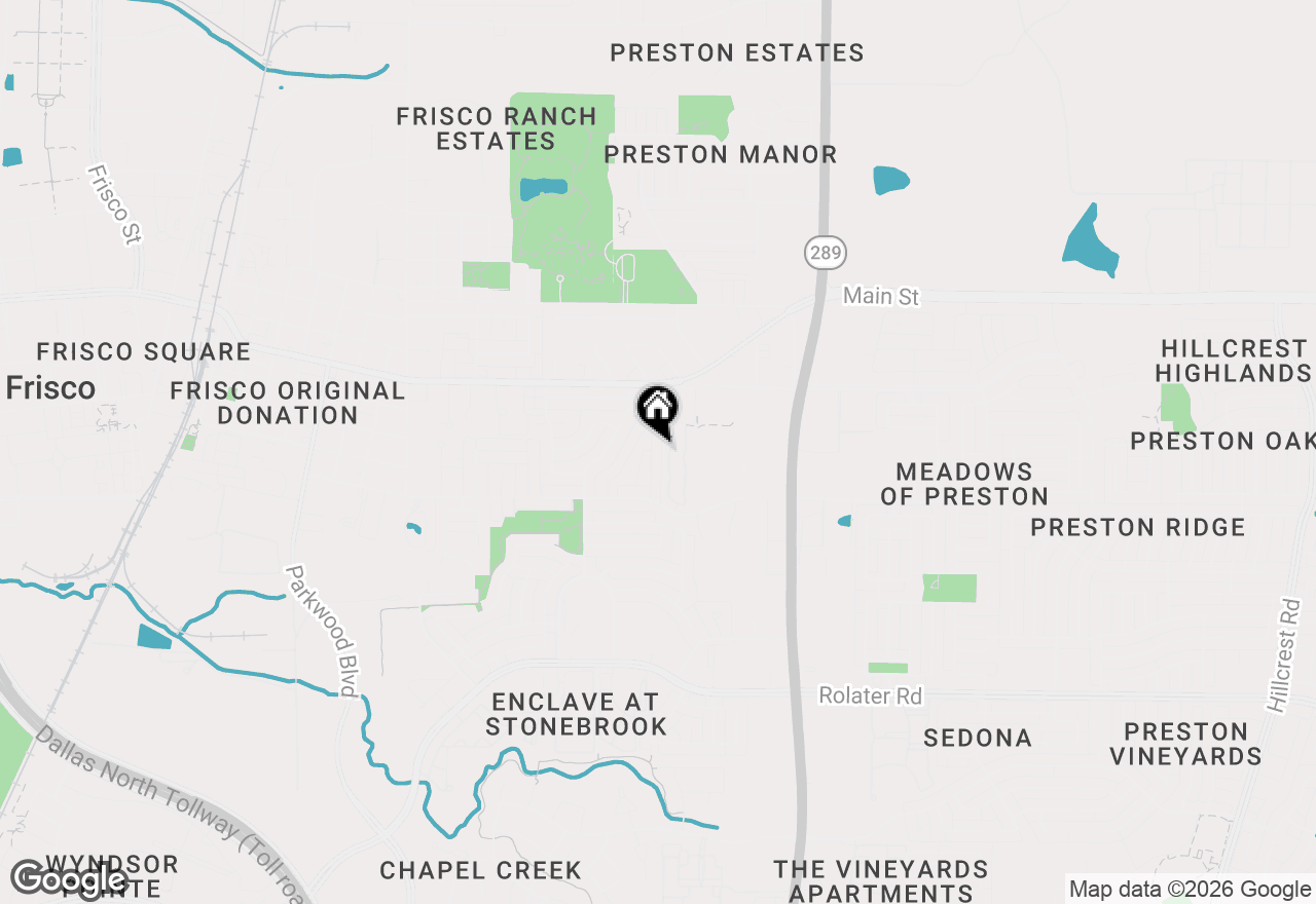 Map of 8660 Hawthorne Street, Frisco, TX 75034