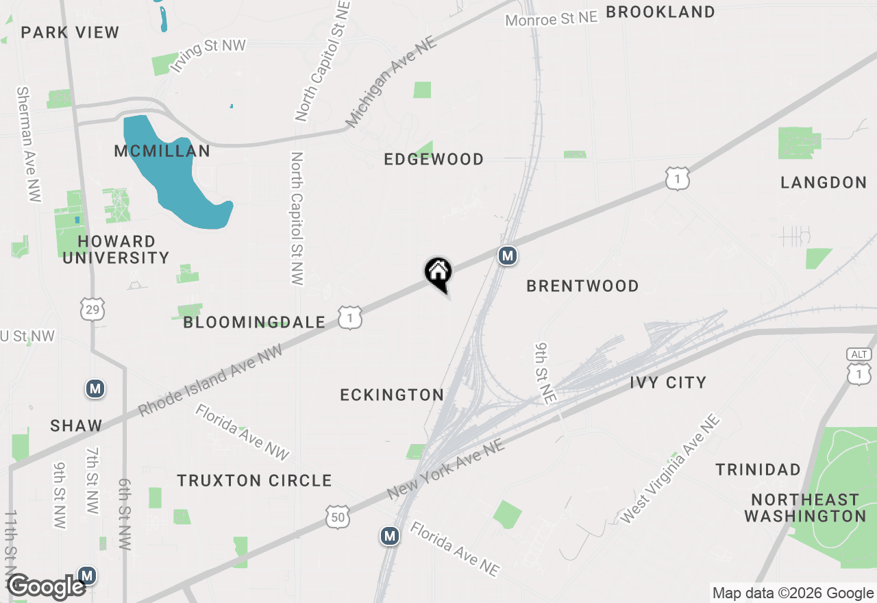 Map of 2121 4th Street Ne #1, Washington, DC 20002