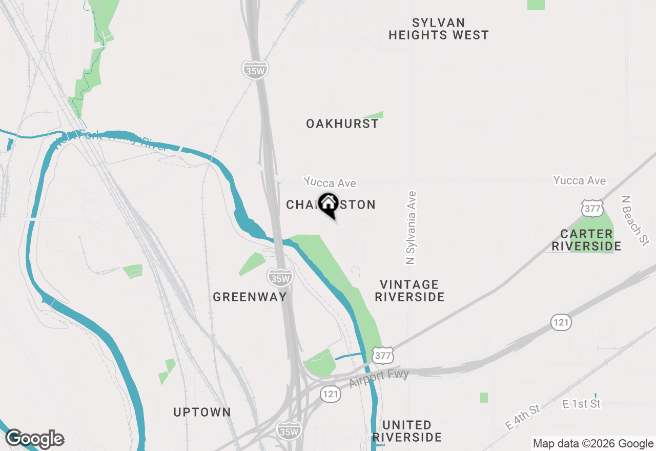 Map of 1001 Brae Court, Fort Worth, TX 76111