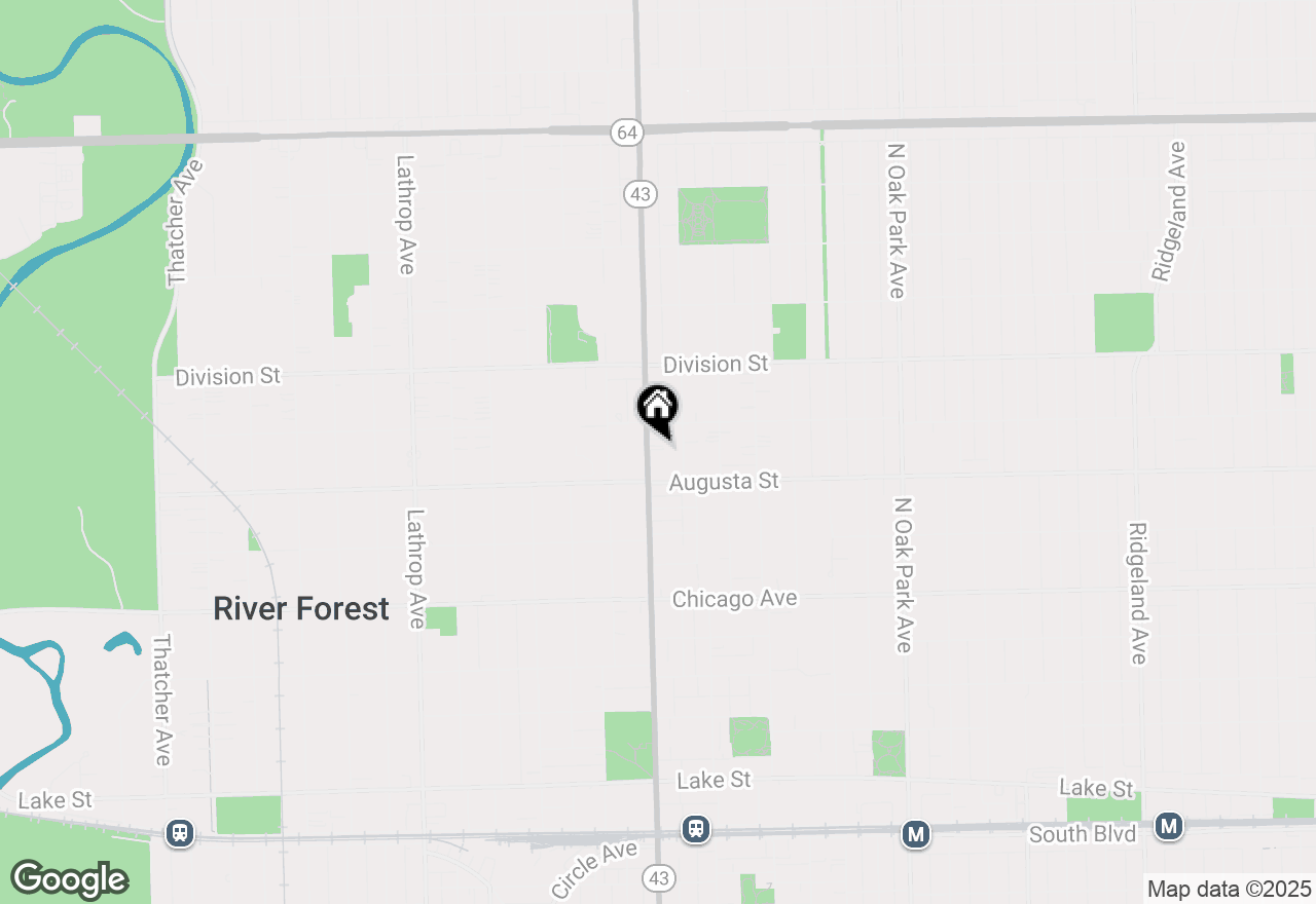 Map of 1025 N Harlem Avenue #A, Oak Park, IL 60302