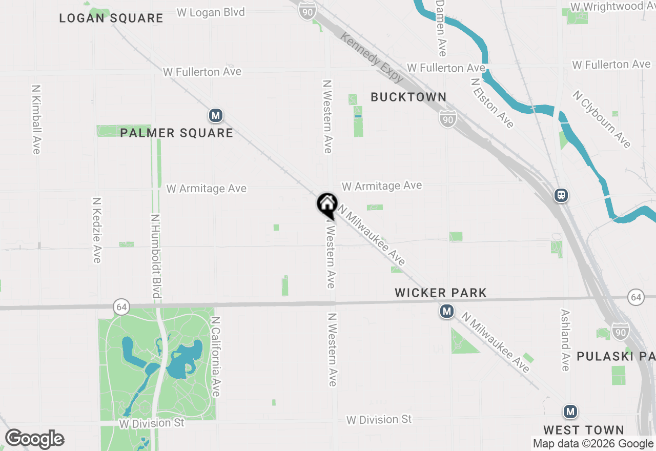 Map of 1838 N Western Avenue #303, Chicago, IL 60647