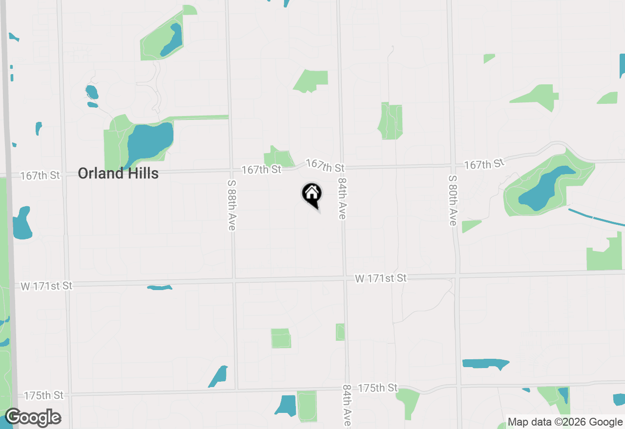 Map of 16829 Creekside Avenue, Tinley Park, IL 60487
