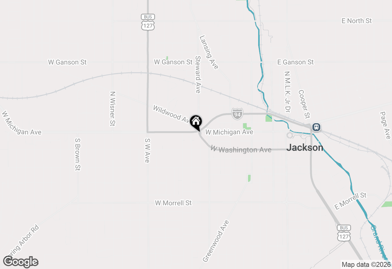 Map of 509 W Michigan Ave, Jackson, MI 49201