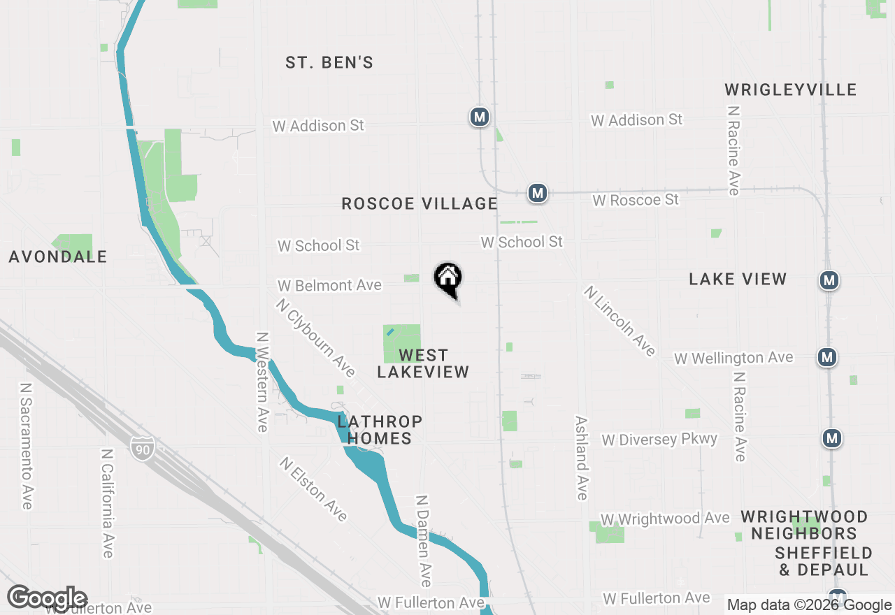 Map of 1919 W Fletcher Street, Chicago, IL 60657