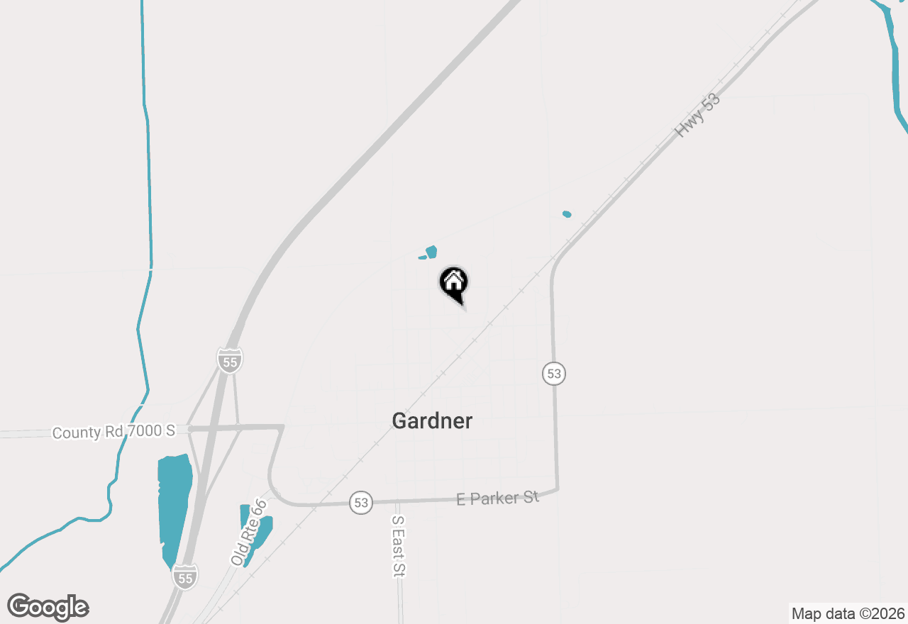 Map of 407 N Elm Street, Gardner, IL 60424