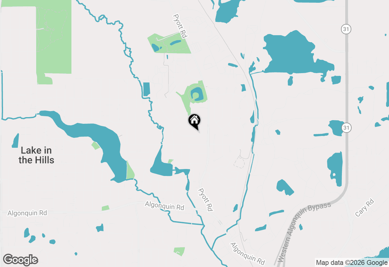 Map of 871 Brandt Drive, Lake In The Hills, IL 60156
