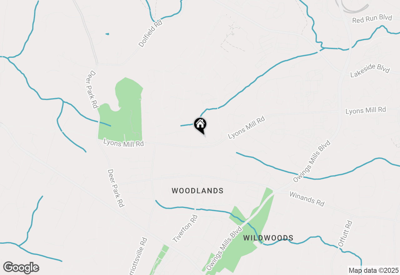 Map of 13 Aspen Glen Court, Owings Mills, MD 21117