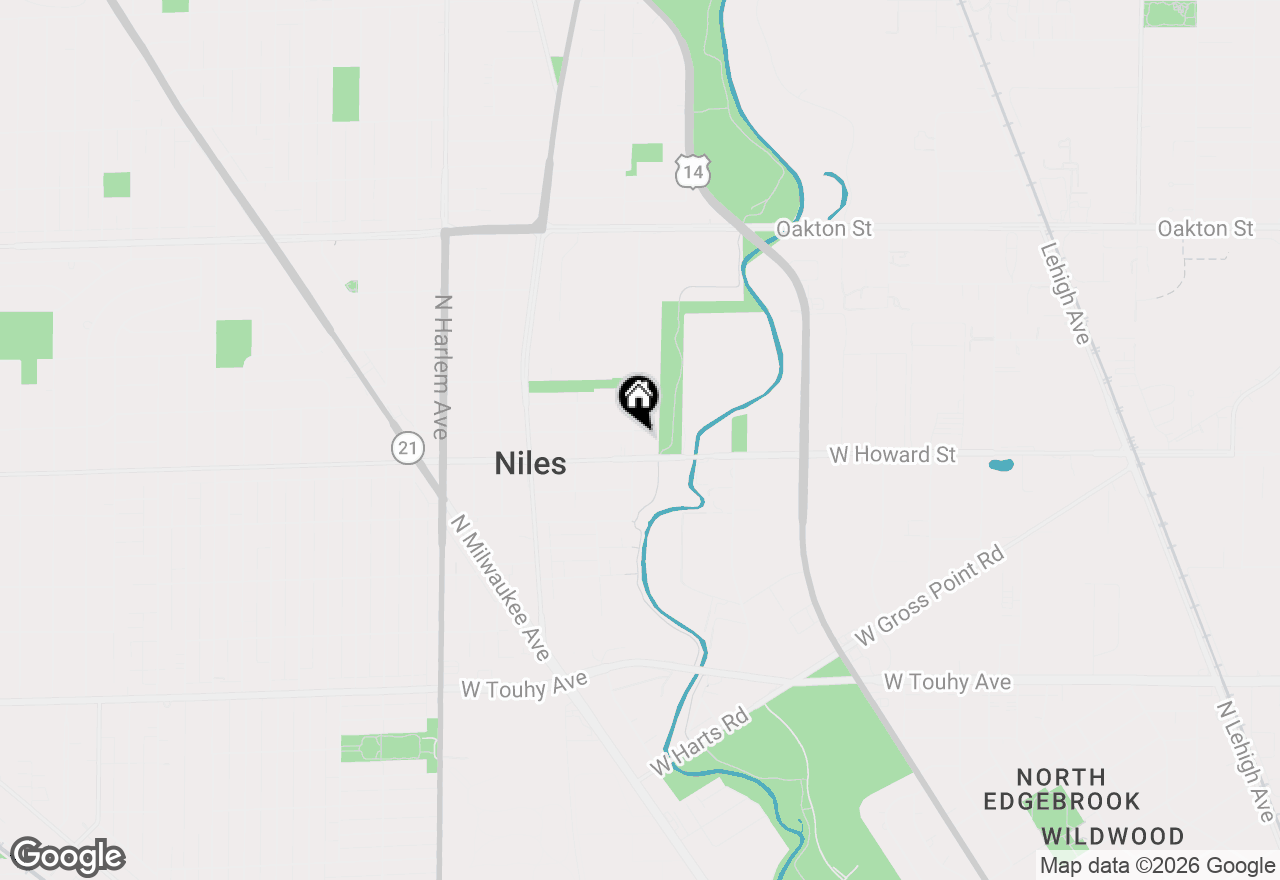 Map of 6851 W Dobson Street, Niles, IL 60714