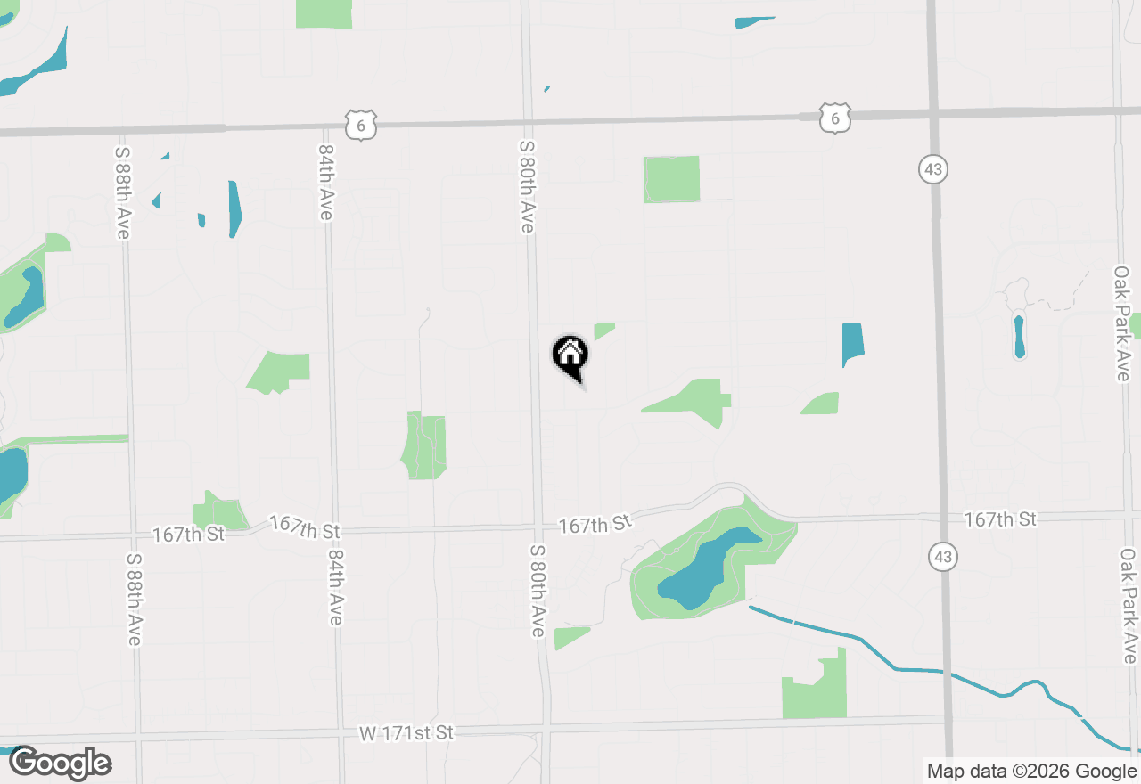 Map of 7932 164th Court #251, Tinley Park, IL 60477