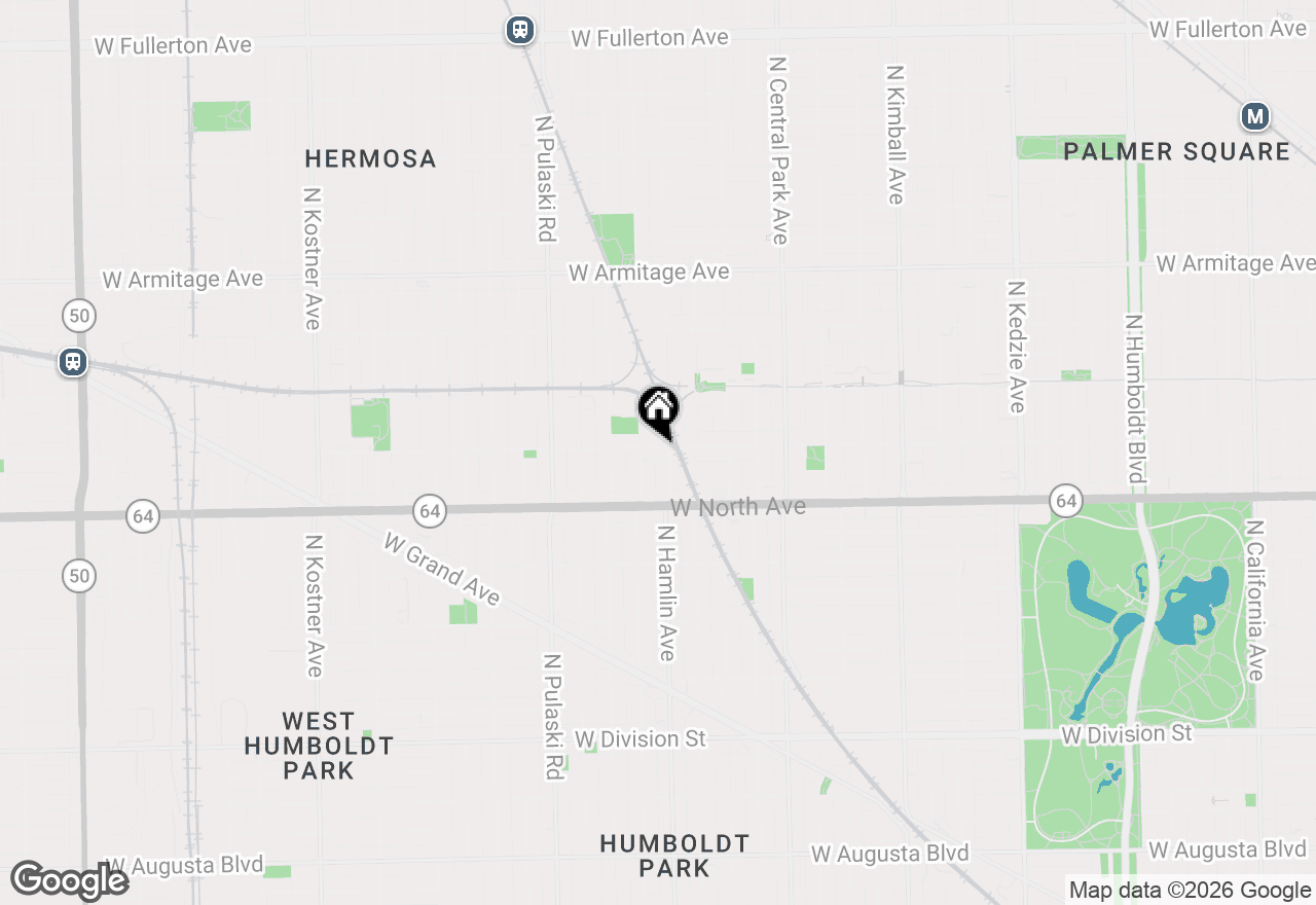 Map of 3809 W Wabansia Avenue, Chicago, IL 60647
