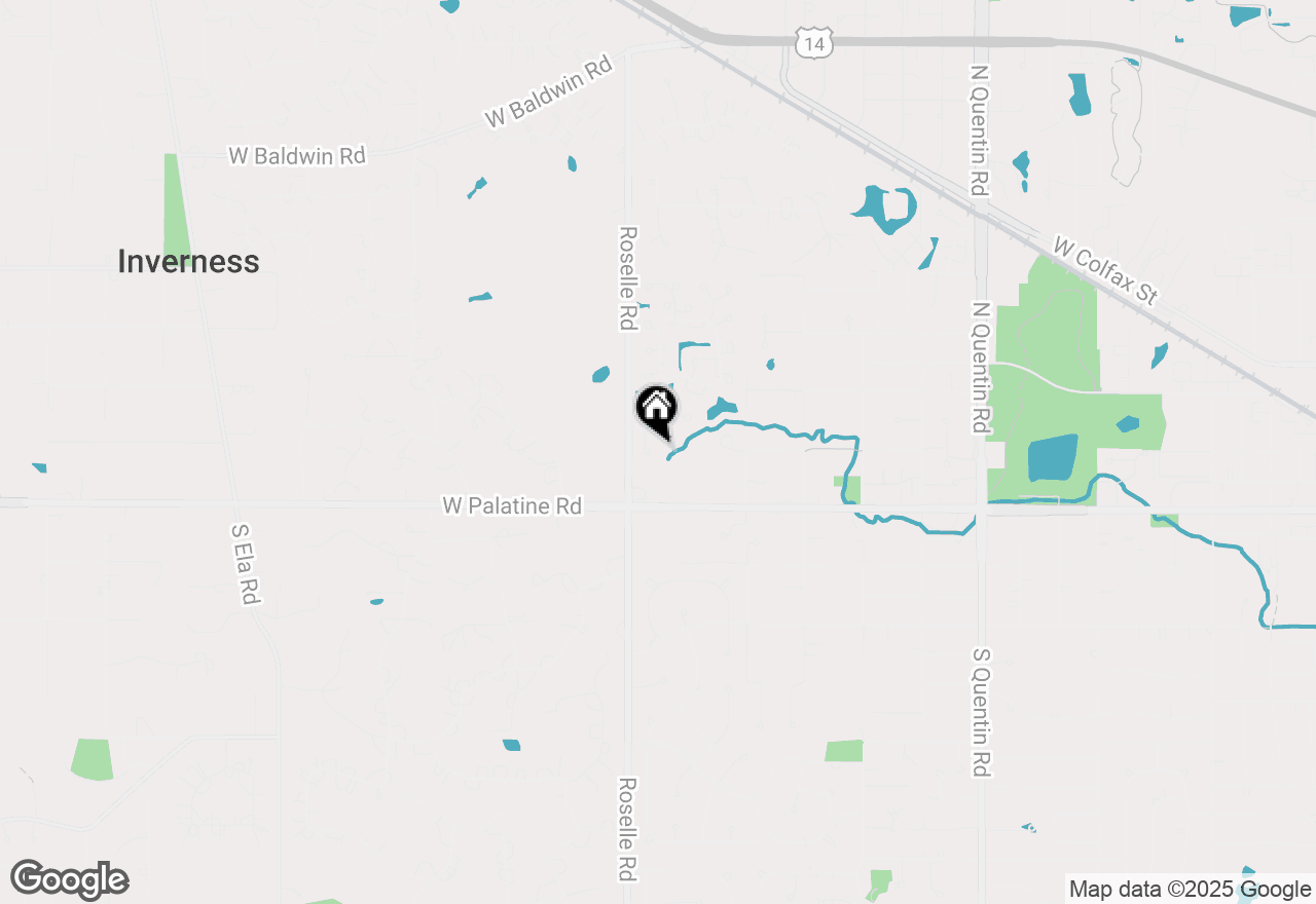 Map of 45 Ravenscraig Lane, Inverness, IL 60067