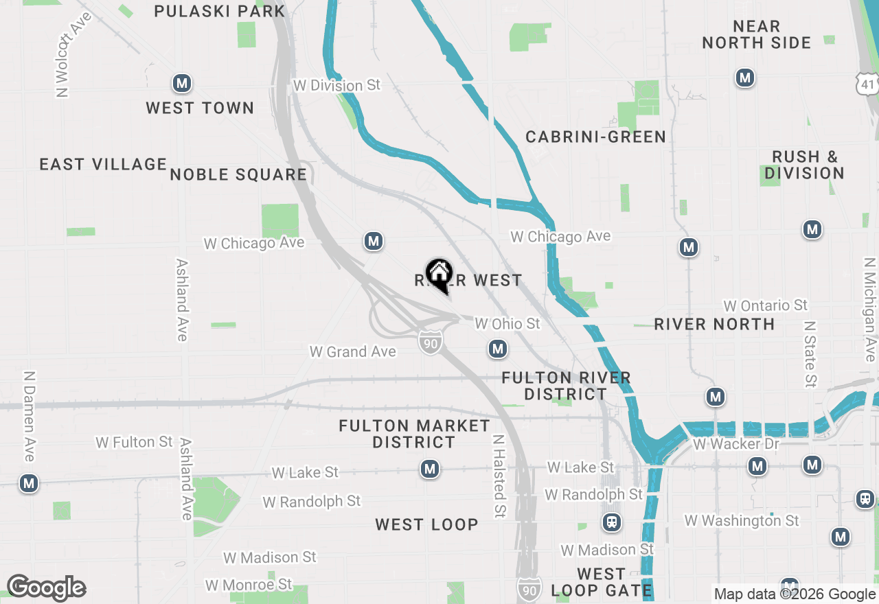 Map of 948 W Erie #1, Chicago, IL 60642