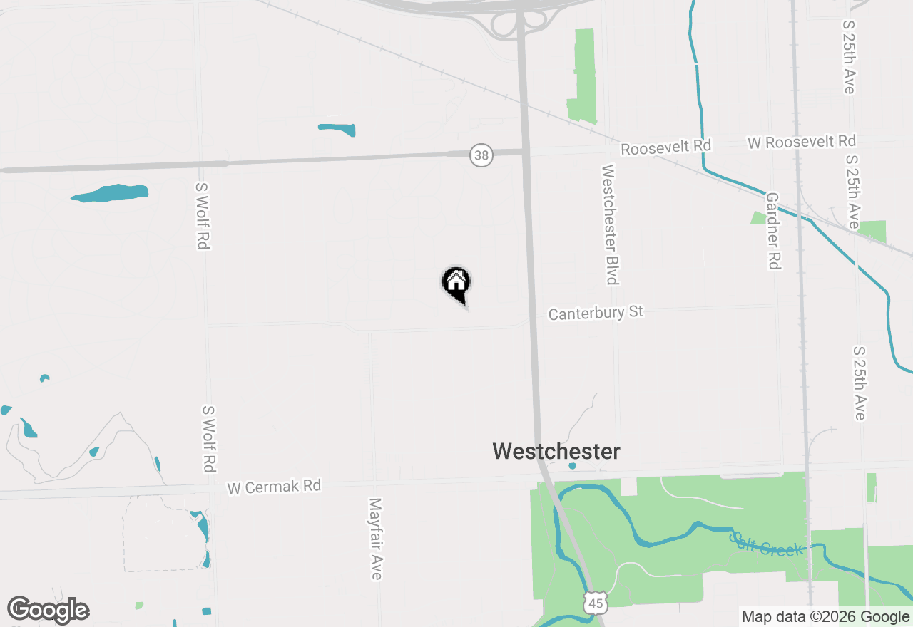 Map of 10567 Waterford Drive, Westchester, IL 60154