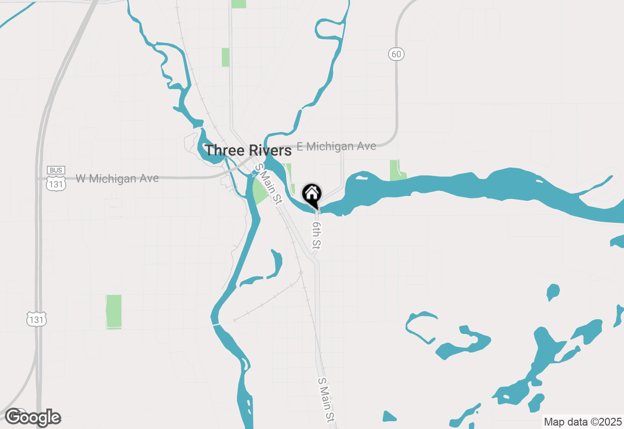 Map of 518 River Street, Three Rivers, MI 49093