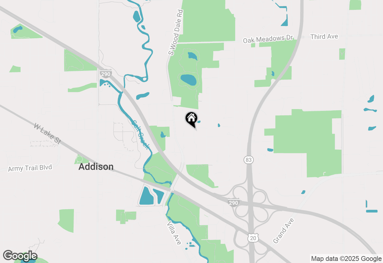 Map of 512 N Forest Drive, Addison, IL 60101