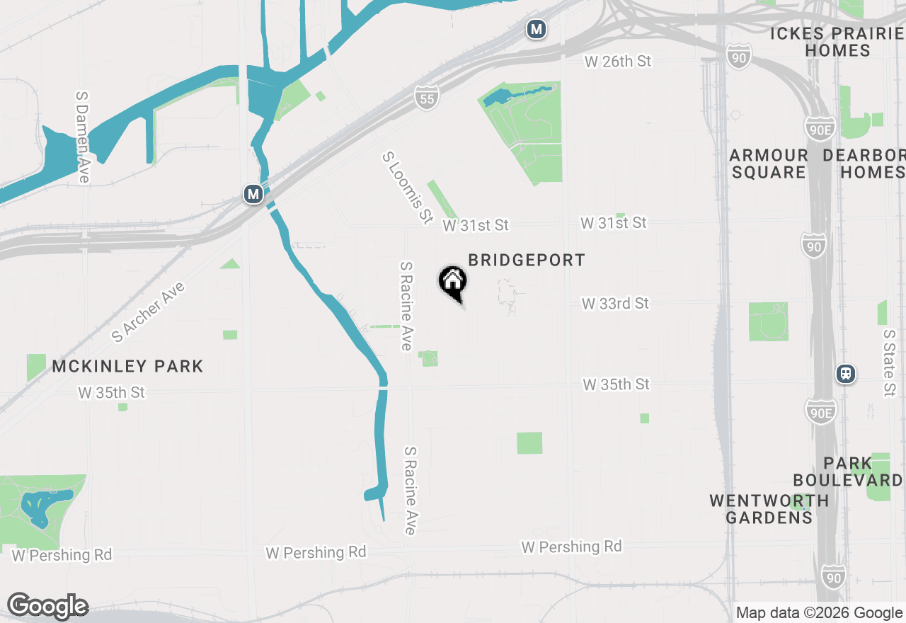 Map of 3303 S Aberdeen Street, Chicago, IL 60608