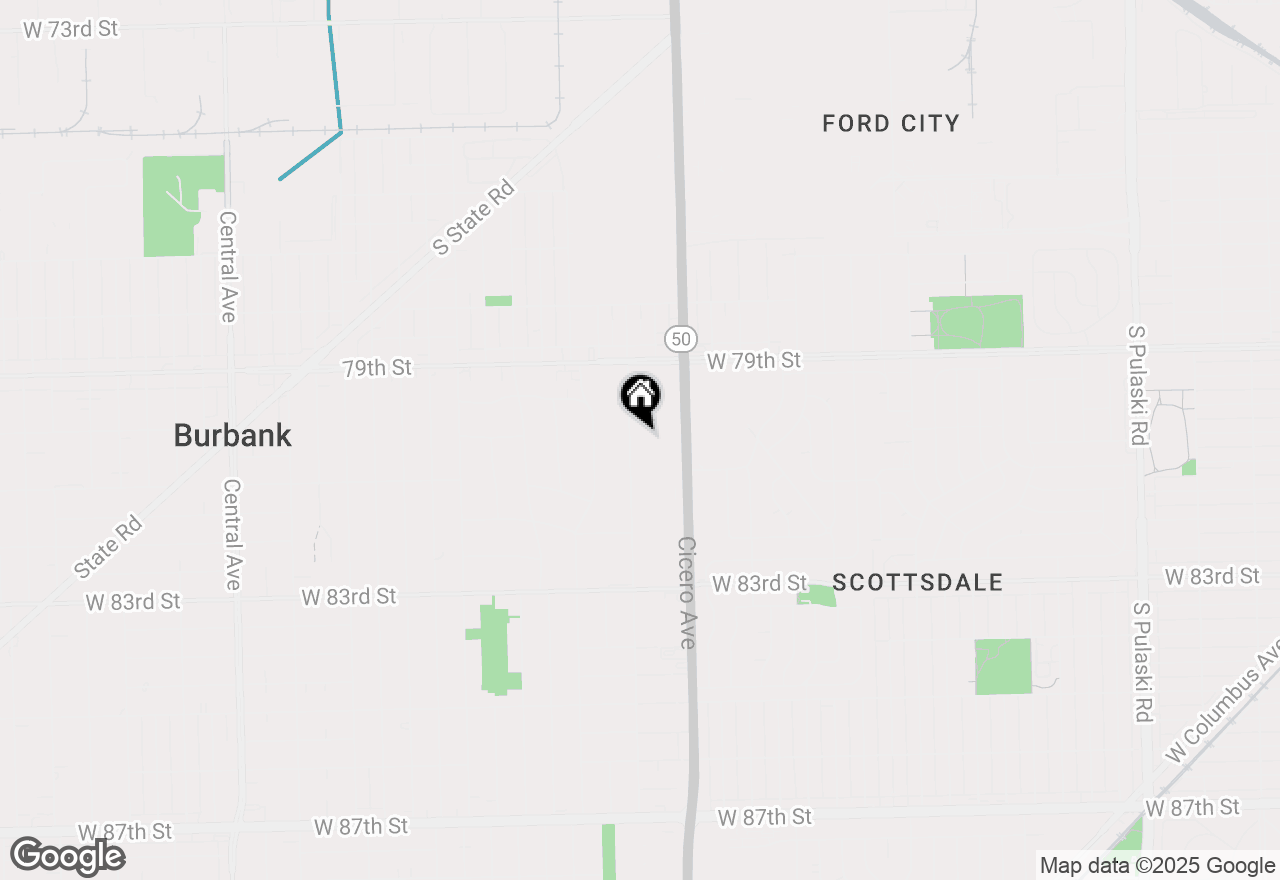 Map of 8019 Lamon Avenue, Burbank, IL 60459