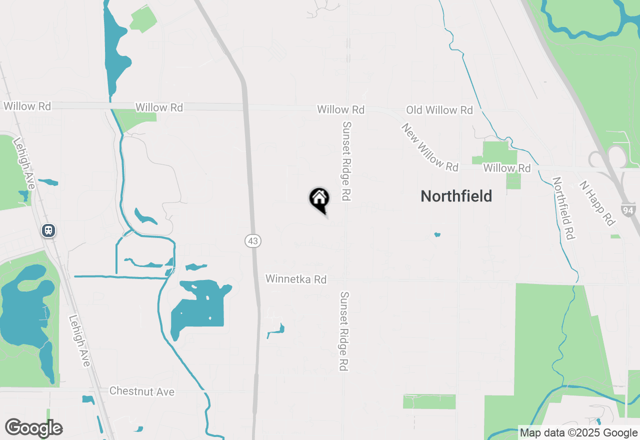 Map of 2331 Dorina Drive, Northfield, IL 60093