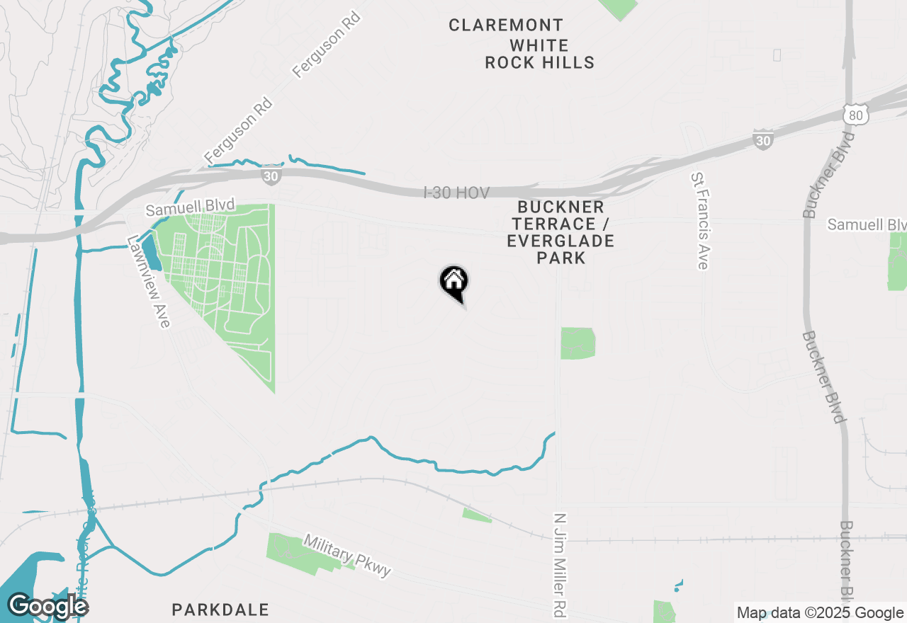 Map of 5125 Ashbrook Road, Dallas, TX 75227
