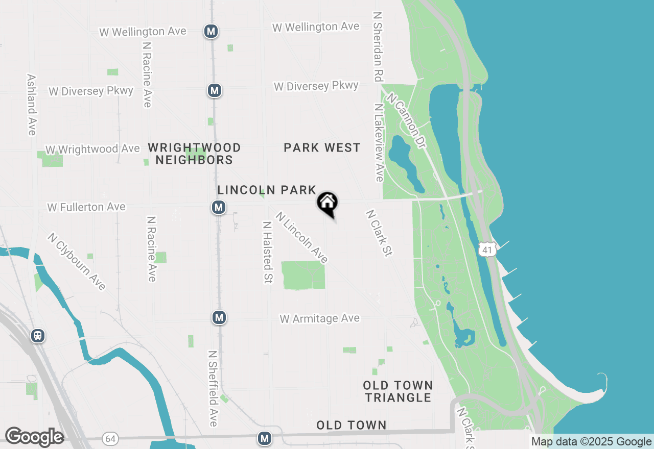 Map of 2309 N Geneva Terrace, Chicago, IL 60614