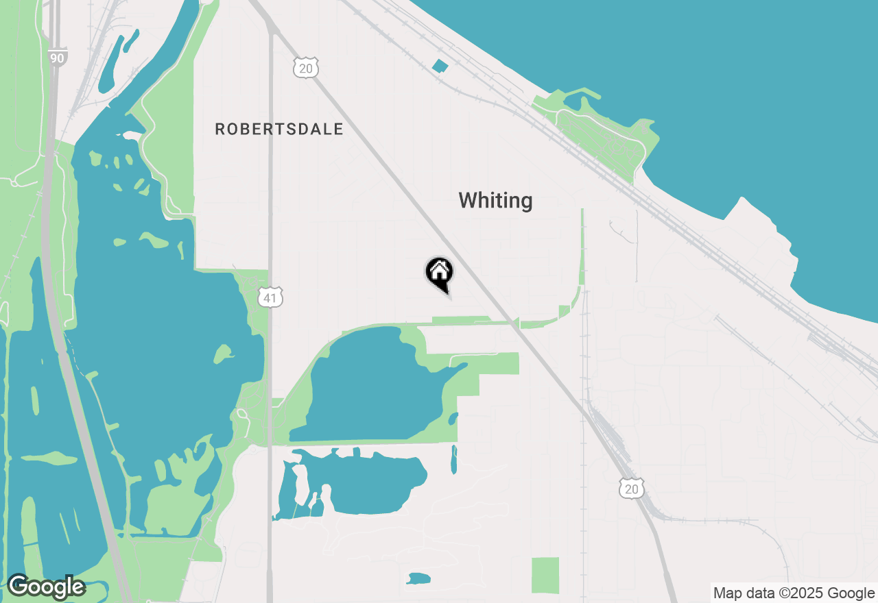 Map of 1247 Lakeview Avenue, Whiting, IN 46394