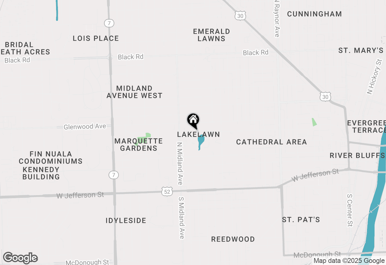 Map of 1219 Buell Avenue, Joliet, IL 60435