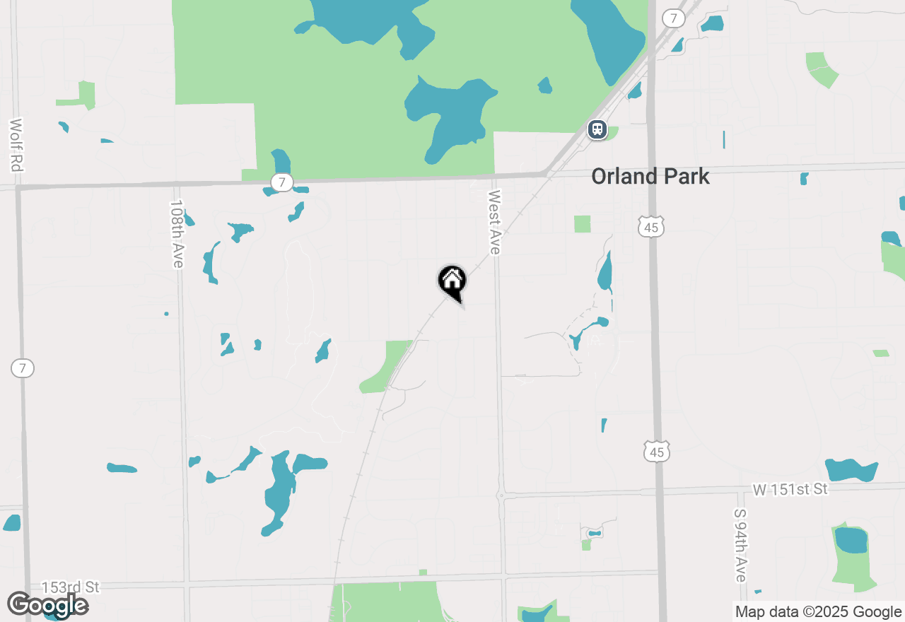 Map of 14608 Highland Avenue, Orland Park, IL 60462