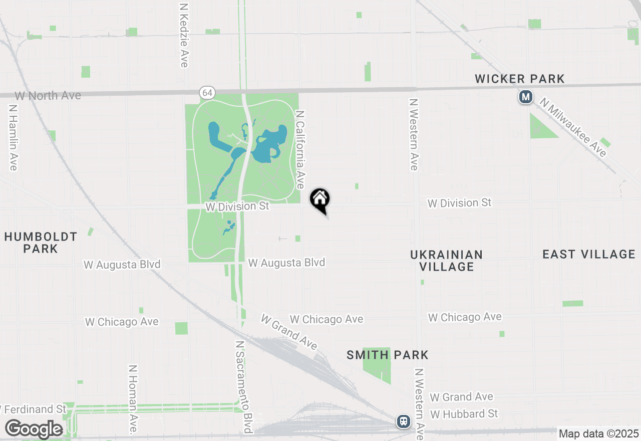 Map of 2721 W Haddon Avenue #2E, Chicago, IL 60622