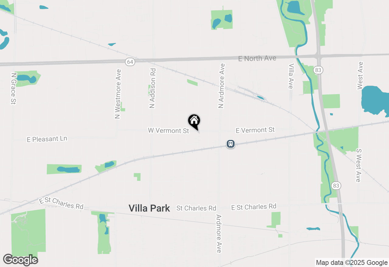 Map of 416 N Yale Avenue, Villa Park, IL 60181