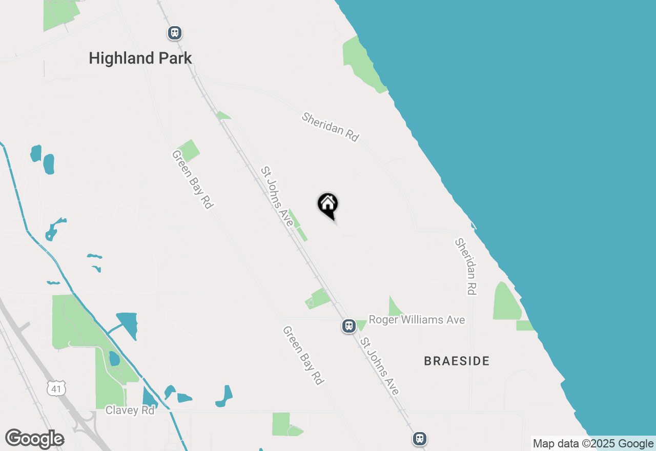 Map of 1050 Wade Street, Highland Park, IL 60035