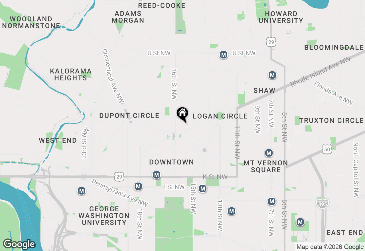 Map of 1520 O Street Nw #T8, Washington, DC 20005