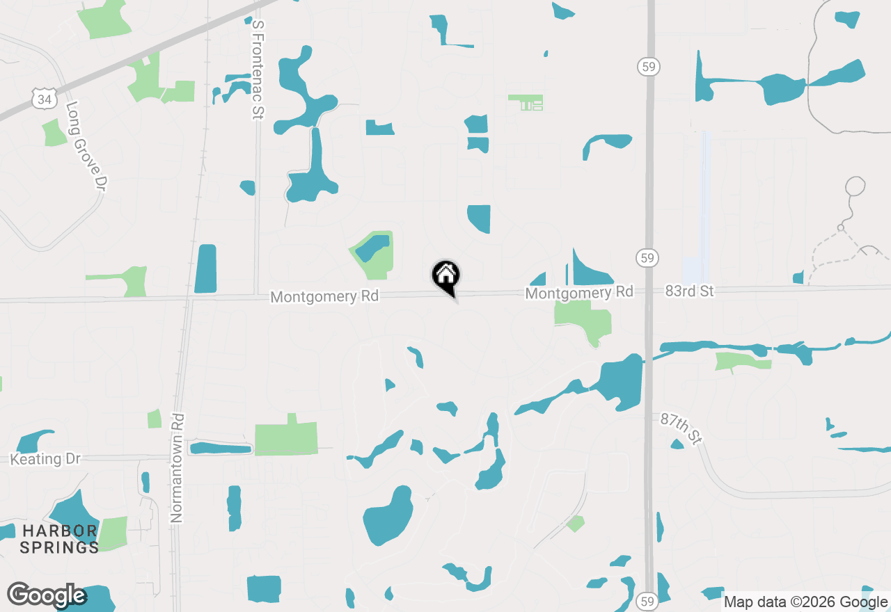 Map of 3942 Broadmoor Circle, Naperville, IL 60564