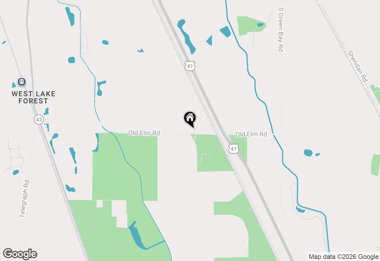 Map of (Address confidential), Lake Forest, Illinois 60045