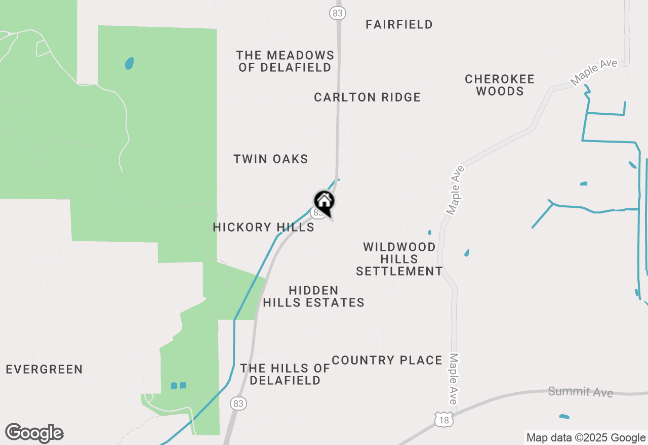 Map of W316S198 S Hwy 83, Delafield, WI 53018