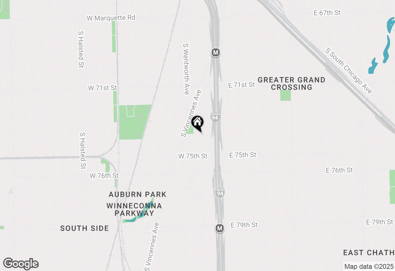 Map of 7352 S Perry Avenue, Chicago, IL 60621