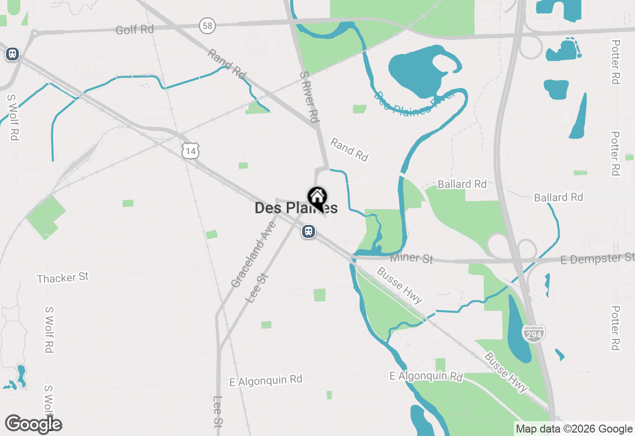 Map of 647 Metropolitan Way #508, Des Plaines, IL 60016