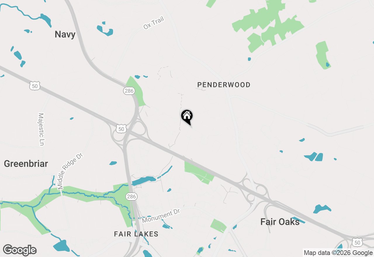 Map of 3849 Rainier Drive, Fairfax, VA 22033